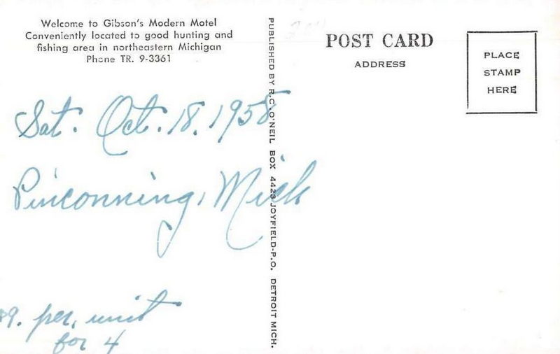 Gibsons Motel - Vintage Postcard (newer photo)